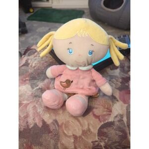 Kids Preferred Blonde Doll Bird Minky Dot 2012 Plush Stuffed Girly Doll